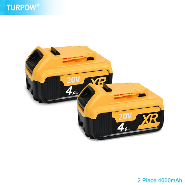 Turpow DCB200 20V 6000mAh Lithium Replacement Battery For DeWalt 18V DCB184 DCB200 DCB182 DCB180 DCB181 DCB182 DCB201 DCB206 L50