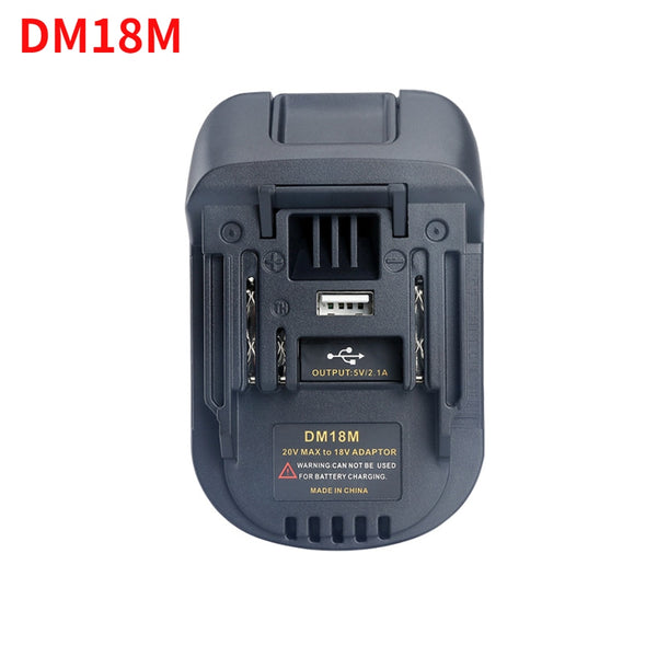 ZWINCKY Battery Adapter For Milwaukee For Dewalt to For Makita Bl1830 Bl1850 Batteries For Dewalt battery tools DM18M USB Adapte