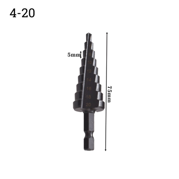 1/3pcs HSS Titanium Drill Bit 3-12 4-12 4-20 Drilling Power Tools Metal High Speed Steel Wood Hole Cutter Cone Drill Bit Set